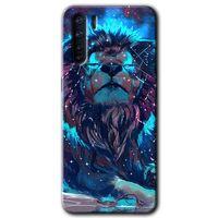 OPPO Oppo A91 Kılıf HD Desen Baskılı Arka Kapak - Neon Aslan