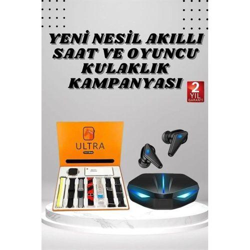 7 Kordonlu Akıllı Saat Ve Kulaklığı Anc Özelliği Kulak İçi Mikrofonlu Sesli Görüşme