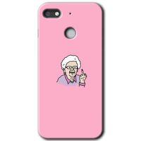 General Mobile GM 8 Go Kılıf HD Desen Baskılı Arka Kapak + Temperli Cam - Bad Grandmother