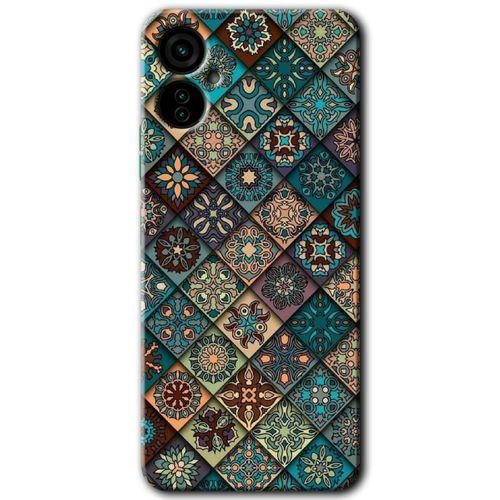 Tecno Camon 19 Neo Kılıf HD Desen Baskılı Arka Kapak - Mat Mandala