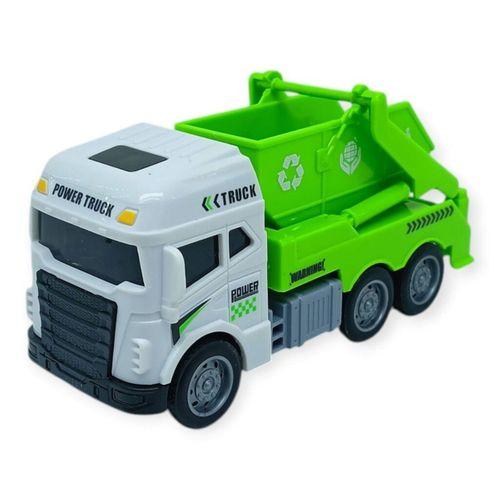 Temizlik Araçları Serisi - Sürtmeli Çöp Kamyonu 12 cm  - 3626