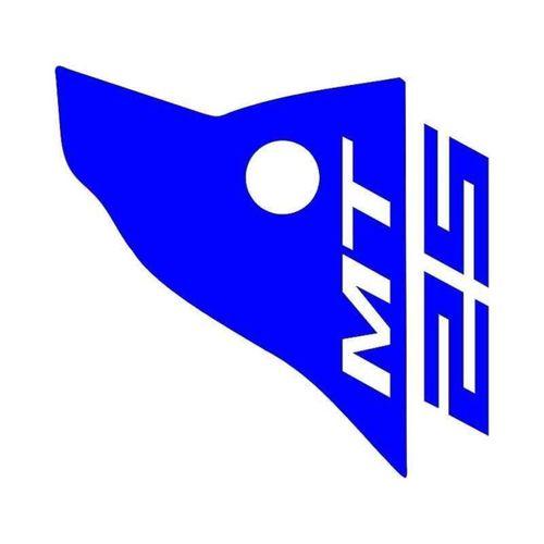 YAMAHA Yamaha Mt-25 Uyumlu Mavı Siperlik Sticker Set