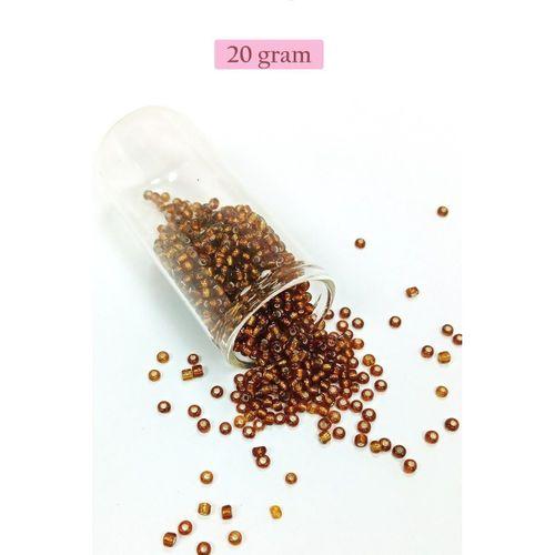 Dökme Cam Kum Boncuk (8/0) 3 mm - 4 Renk - Toplam 80 Gram - BNC419