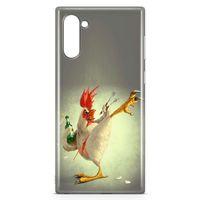 Samsung Galaxy Note 10 Kılıf Çılgın Tavuk Arka Kapak Koruma Desenli Full Koruyucu