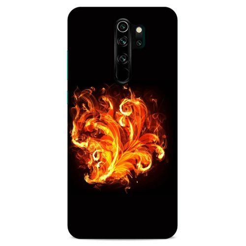 Lopard Xiaomi Redmi Note 8 Pro Uyumlu Kılıf FireX (22) Tam Koruma Kılıfı Ateş Buket