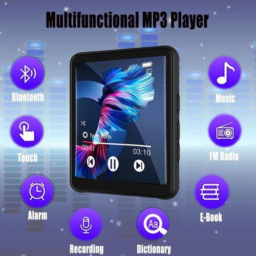 MP3 Çalar Bluetooth 5.0,2.4" Full Dokunmatik Ekranlı Taşınabilir Mp3 Mp4 Çalar
