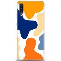 Samsung Galaxy A70 Kılıf HD Baskılı Kılıf - Turuncu Lekeler + Tam Ekran Koruyucu