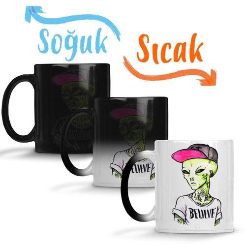 Cool Et Uzaylı Sihirli Kupa Bardak Porselen