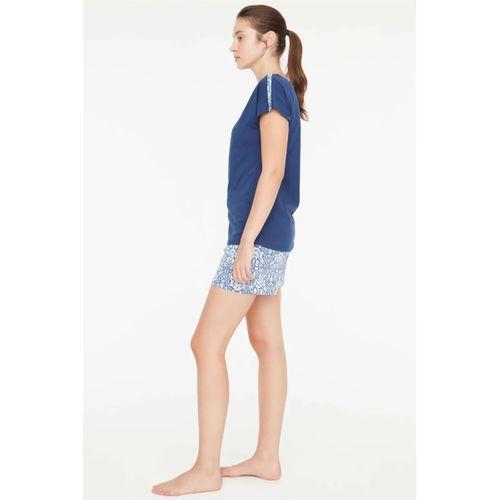 - Kadın Lacivert 3 Lü Pijama Takımı