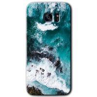 Samsung Galaxy S7 Edge Kılıf HD Desen Baskılı Arka Kapak - Deniz Kıyısı