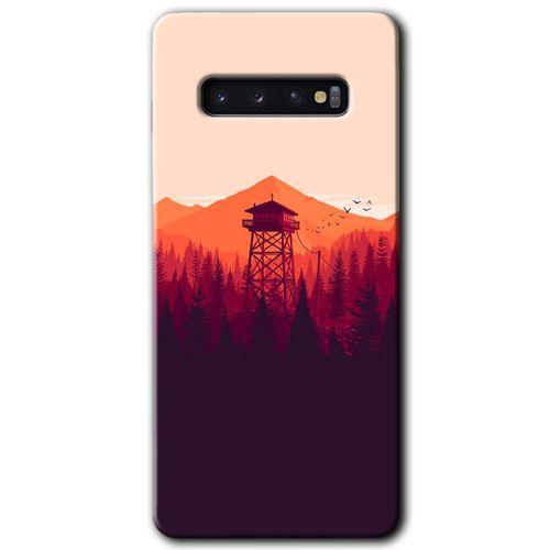 Samsung Galaxy S10 HD Baskılı Kılıf + 9D Tam Ekran Koruyucu - Gözlem Kulesi