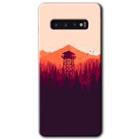 Samsung Galaxy S10 HD Baskılı Kılıf + 9D Tam Ekran Koruyucu - Gözlem Kulesi
