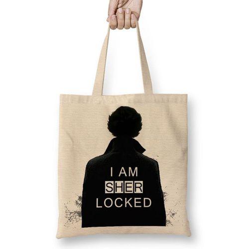 Sherlock I Am Sher Locked Sherlock Holmes Sherlocked Bez Çanta Uzun Saplı