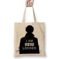 Sherlock I Am Sher Locked Sherlock Holmes Sherlocked Bez Çanta Uzun Saplı