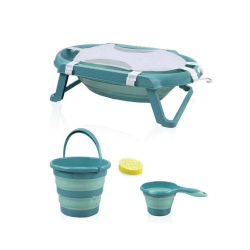 BabyJem BabyJem Katlanır Banyo 5'Li Küvet Seti 596 Turkuaz