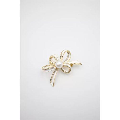 Çiçek Broş - Altın