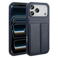 Apple iPhone 17 Pro Kılıf PU Deri Kartlıklı Zore Sevilla Kapak