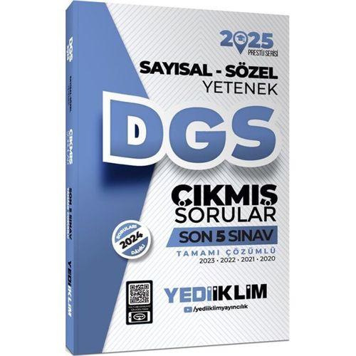 2025 DGS Sayısal Sözel Yetenek Tamamı Çözümlü Son 5 Sınav Çıkmış Sorular Yediiklim Yayınları