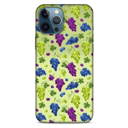 Frutix Üzüm 02 Apple iPhone 12 Pro Max Kılıf Desenli Silikon