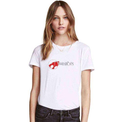 Thundercats Font Baskılı Beyaz Kadın Tshirt