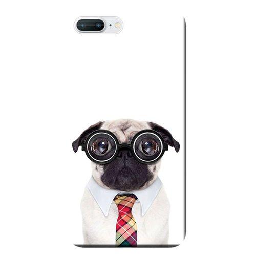 iPhone 8 Plus Kılıf Gözlüklü Pug Baskılı Esnek TPU Silikon