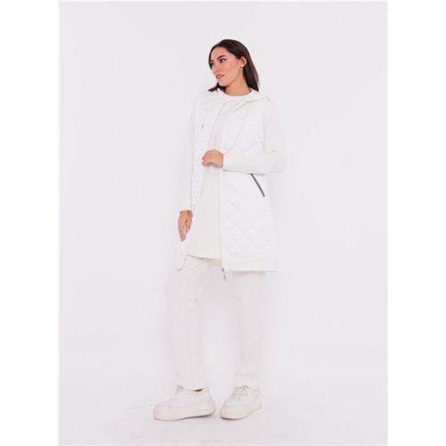 Minimal Kapitoneli Yelekli Spor Üçlü Takım - 70060.023 - Krem