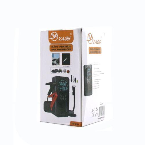 Akü Takviyeli 4-in-1 Kompresörlü Hava Pompası (12V, Dijital Ekran)