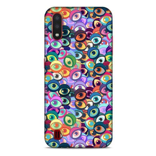 Nazarium (38) Desenli Silikon Kapak Samsung Galaxy A01 Kılıf