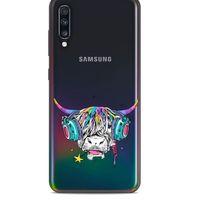 Zoologix (8) Samsung Galaxy A70 Şeffaf Kılıf Silikon Desenli