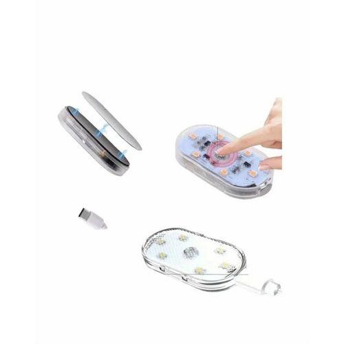 Kolay Montajlı, Çok Renkli Usb Şarjlı Kablosuz Araç İçi Işık Seti