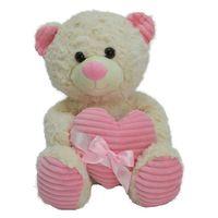 62915 35 CM KALBİ KURDELELİ PELUŞ AYI -HLY