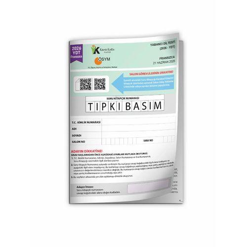 2026 YKS YDT Fransızca ÖSYM Tıpkı Basım Çıkmış Soru Deneme Kitapçığı (Türkiye Geneli)
