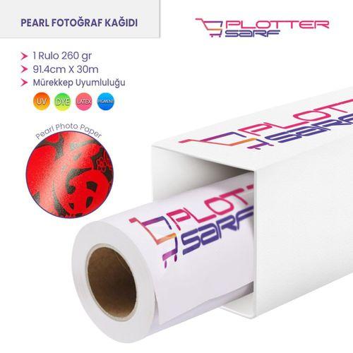 PlotterSarf® Microporous (Pearl) RC Fotoğraf Kağıdı Waterprof 260gr 91.4cm x30mt (1 Rulo)