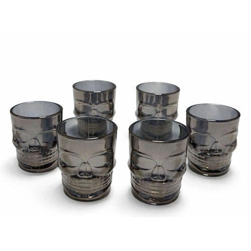 6'lı Kurukafa Cam Shot Bardağı Alk5115