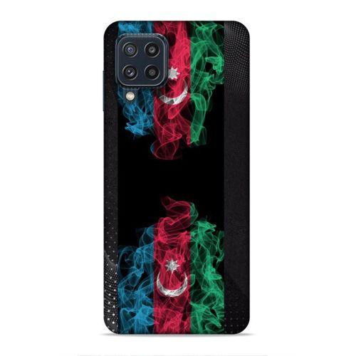 Samsung Galaxy M32 Uyumlu Kılıf Azarbaijan (5) Koruma Kabı Azeri Bayrak İllustre