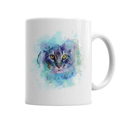 Cat Color Kedi Kupa Bardak Porselen