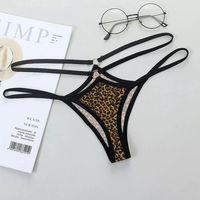 Büyük Beden Leopar Desenli Fantazi String Bato Külot