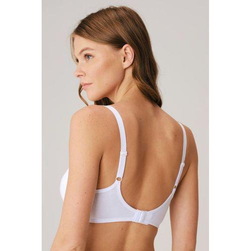 Pamuklu Balensiz Lohusa Önden Açılan Beyaz Emzirme Sütyeni