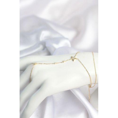 Gold Renk Yıldız Model Pirinç Kadın Şahmeran