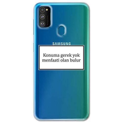 Galaxy M30s Kılıf HD Yazı Baskılı Silikon Arka Kapak - Yazı 6