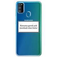 Galaxy M30s Kılıf HD Yazı Baskılı Silikon Arka Kapak - Yazı 6