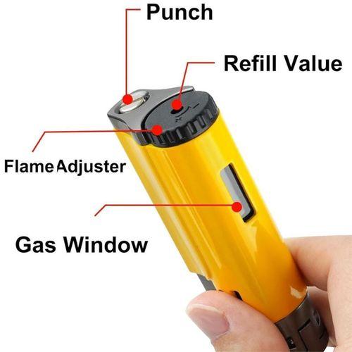 Cohiba CCM0628 4 Jet Torch Puro Çakmağı Sarı