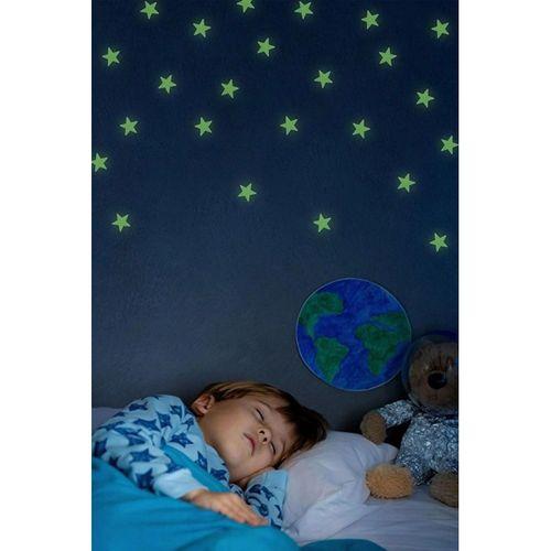 50 Adet Karanlıkta Parlayan Fosforlu Ay Ve Yıldız Tasarımlı Dekoratif Sticker