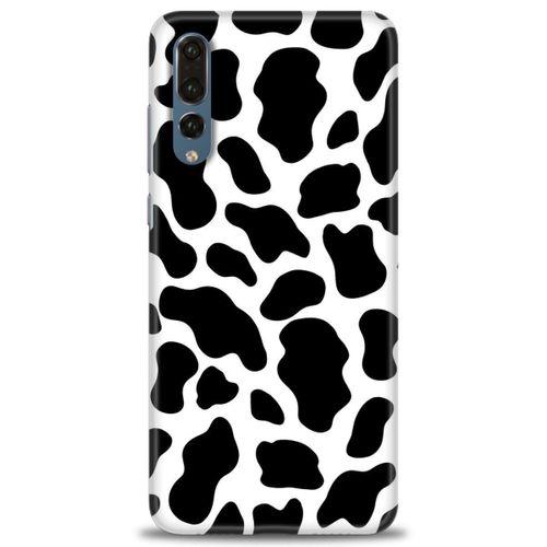 Huawei P20 Pro Kılıf HD Baskılı Kılıf - İnek + Tam Ekran Koruyucu