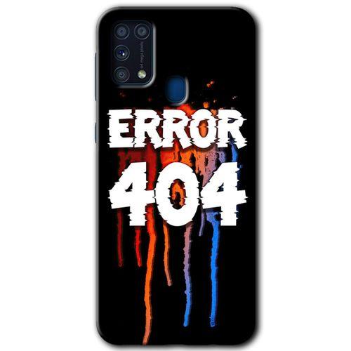 Galaxy M31 Kılıf HD Desen Baskılı Arka Kapak - 404 Error + Kırılmaz Cam