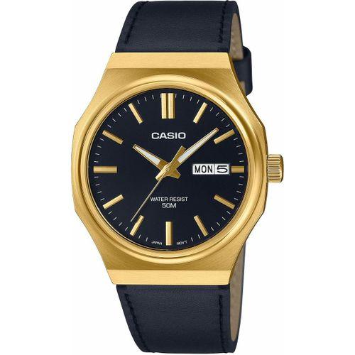 Casio MTP-E735GL-1AVDF Quartz Deri Siyah 38 mm Erkek Kol Saati