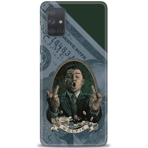 Samsung Galaxy A71 Kılıf HD Baskılı Kılıf - Dolar + Tam Ekran Koruyucu