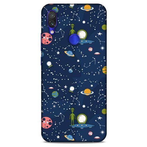 Xiaomi Redmi Note 7 Pro Uyumlu Kılıf Mavi Delisi (25) Antişok Kapak Space