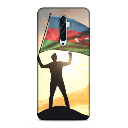 Oppo Reno 2z Uyumlu Kılıf Azarbaijan (3) Kapak Azerbaycan Bayrak