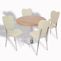 Dockers Tokyo Werzalit Tabla - Aşk-ı Derun Mutfak Masa Takımı Q80 - Novagento - Krem